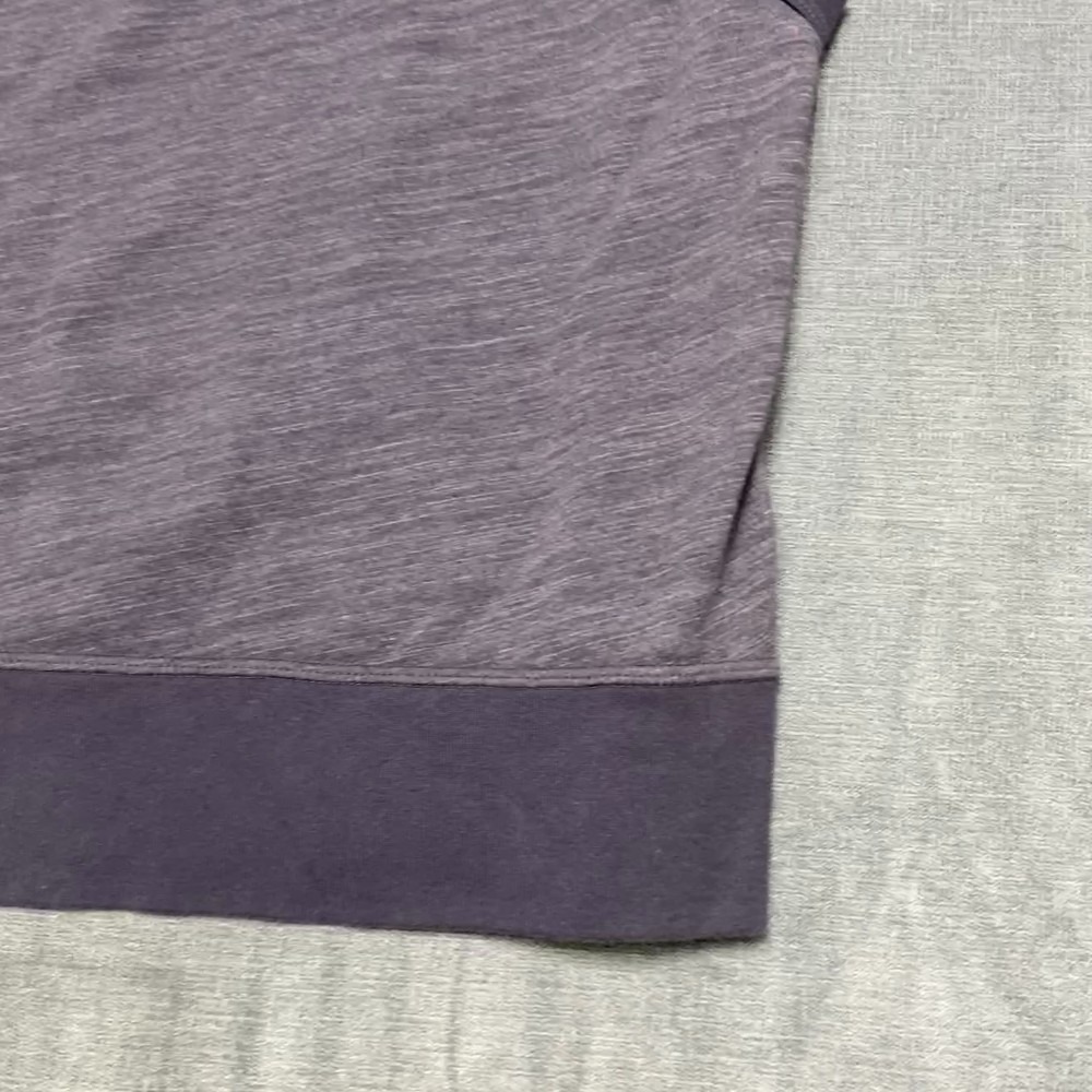 Civilianaire Knitwear Hooded Vest Mens M Gray Fleece Lined Drawstring 1/4 Zip - Picture 10 of 12